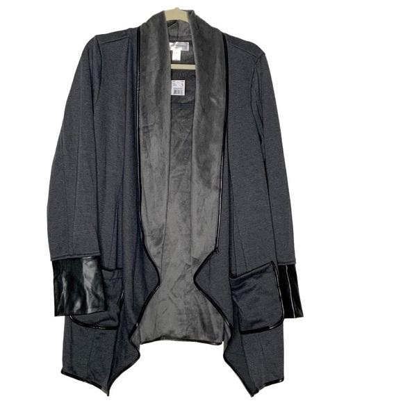 MOTHERHOOD Maternity dark grey open front cardigan. Size L - Picture 1 of 10